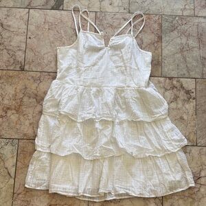 AEO White Tiered Sundress